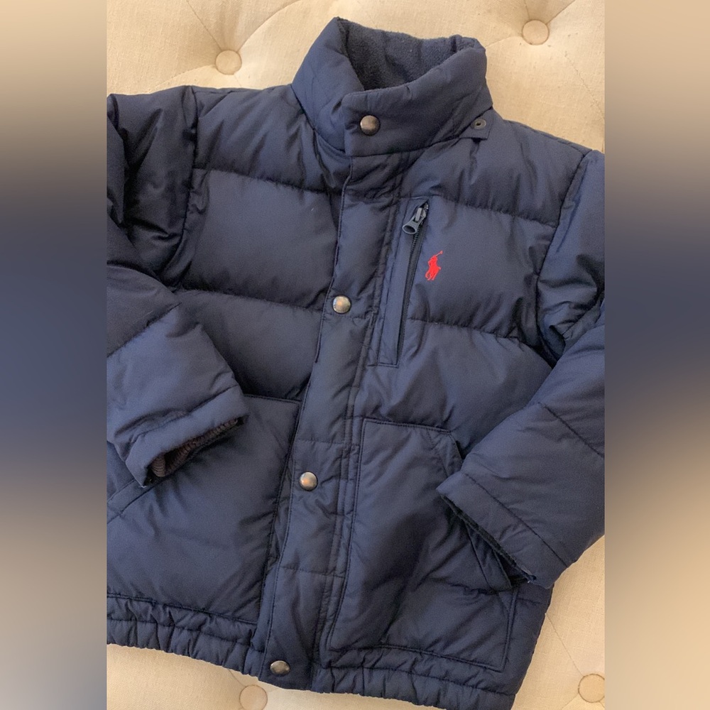 Polo by Ralph Lauren Kids Puffer Jacket - Navy with Red Logo
